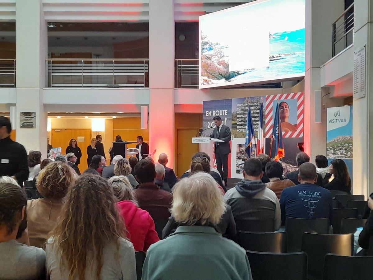 Departement_Var's tweet photo. [#Tourisme] Après une année record pour le tourisme Varois avec plus de 75 millions de nuitée estimées en 2022, Jean-Louis Masson, Président du Conseil départemental du #Var et @g_decard, Président de @VisitVar présentent le plan d'actions pour 2023 !

#LeVar #pleinsud https://t.co/1cMQUN0EGX