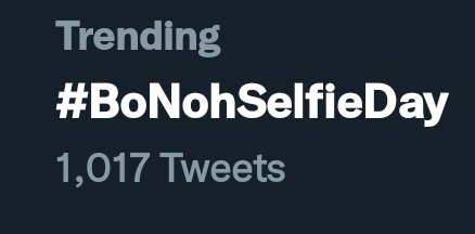 projectbnh's tweet photo. we're really happy with all the engagement our event acquired. when we create this, we had no idea that it would be successful. we did our best to make it happens but nothing would've happened if it weren't because of you. now we're trending. thank you so much. #BoNohSelfieDay ♥ https://t.co/Nosje1ZM2e