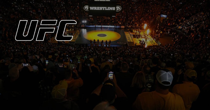 IowaW_Wrestling's tweet photo. A first-of-its-kind sponsorship for a first-of-its-kind program.

@UFC 🤝 #Hawkeyes