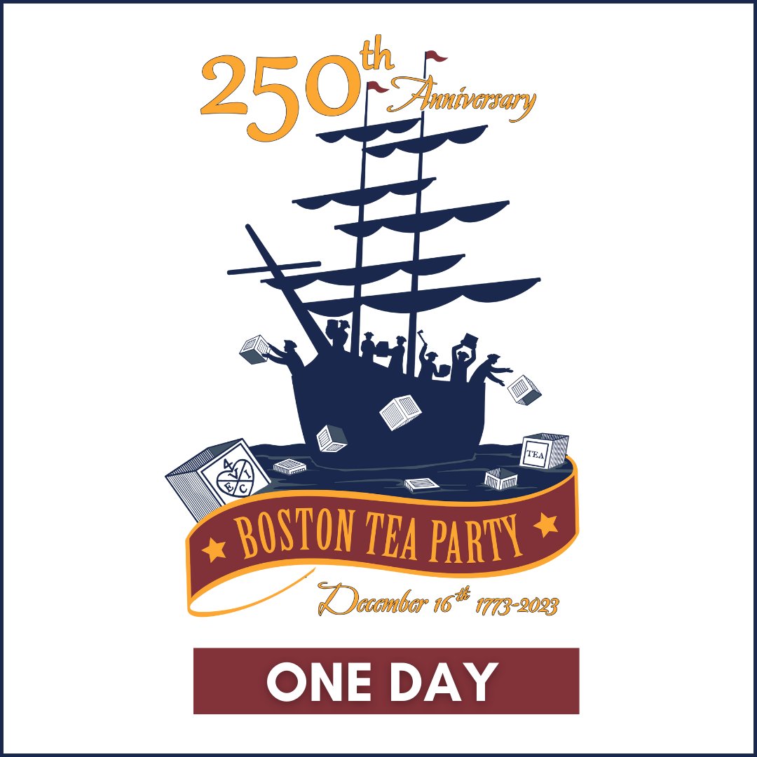 The time is nigh! Join us tomorrow for an announcement of Semiquincentennial significance! 🤗  #Boston #BostonDotCom #ExploreBoston #BostonTeaParty #December161773 #VisitBoston #BostonUSA #BostonTeaParty250