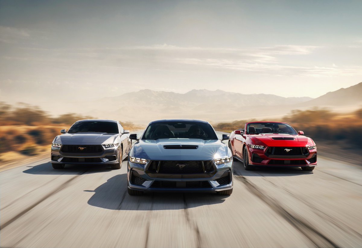 The team is incredible for making the <a href="/FordMustang/">Ford Mustang</a> Dark Horse the most powerful 5.0-liter V8 ever! 

The full 7th gen Mustang family delivers: 
🐎 Mustang Dark Horse - 500 hp
🐎 Mustang GT - 486 hp 
🐎 Mustang EcoBoost - 315 hp