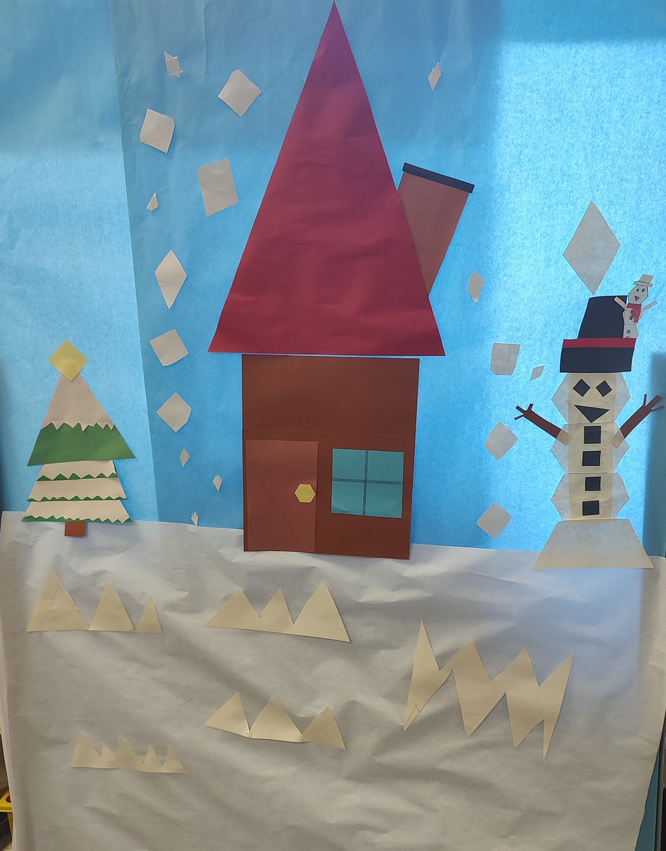 My 5th grade group did an awesome job on our Polygon Winter Wonderland photo booth!!!! #risdlitandint #risdsoars