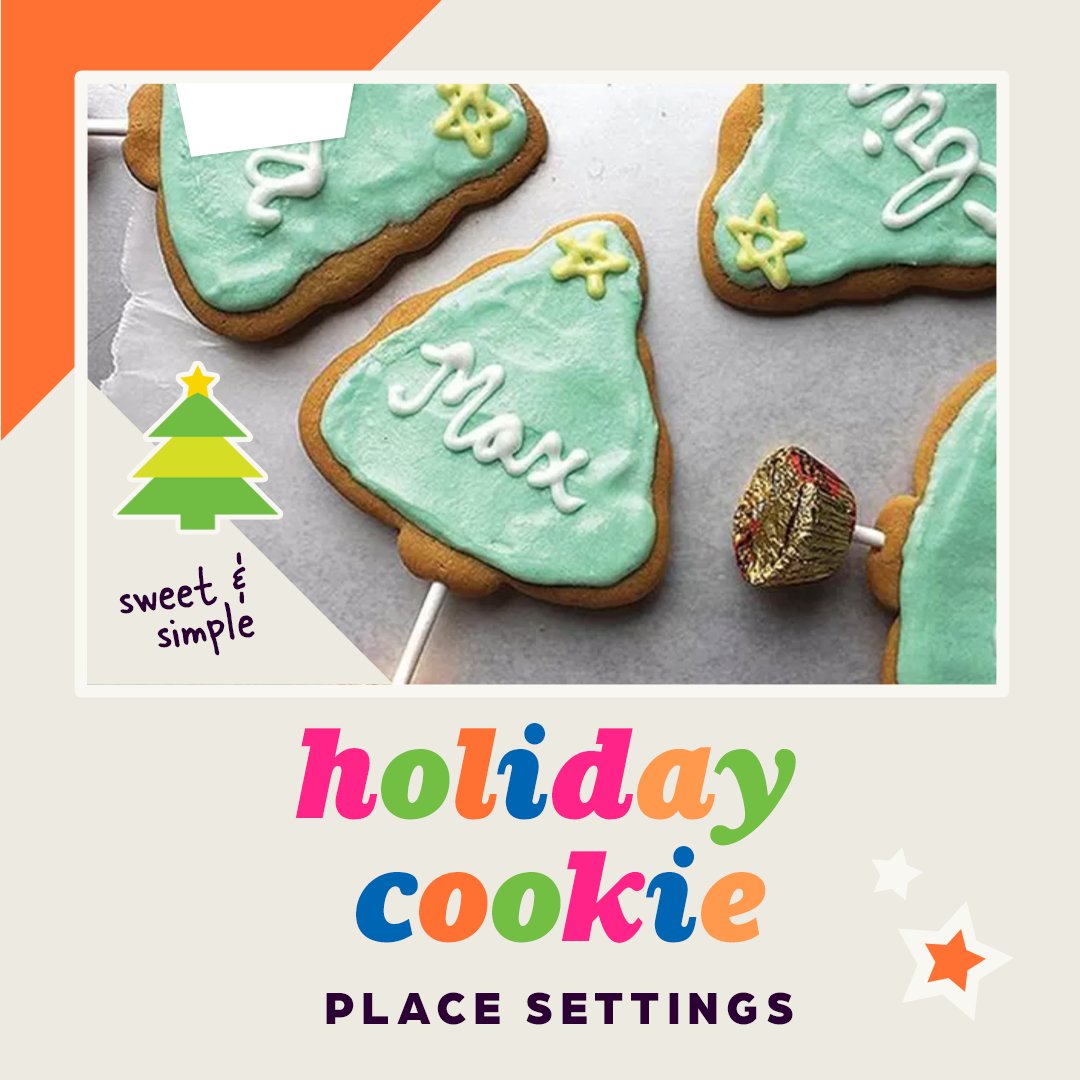 Whip up some sweet holiday memories by making, baking and decorating these inventive place settings together! Visit bit.ly/3FCkOZm for the recipe. 😋