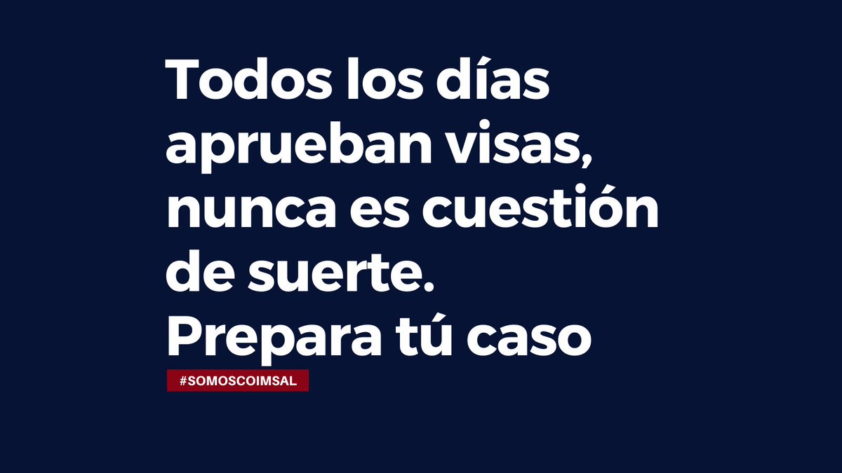 COIMSAL's tweet photo. 🇺🇸 No importa la época del año, puedes obtener tu visa y comenzar a viajar
Todos los días muchos salvadoreños obtienen su visa, nunca se trata de suertes o contactos
Para obtener tu visa debes preparar tu caso y demostrar que cumples los requisitos

📲 Escríbenos: +503 7604-2204 https://t.co/4JRAUvQQR6