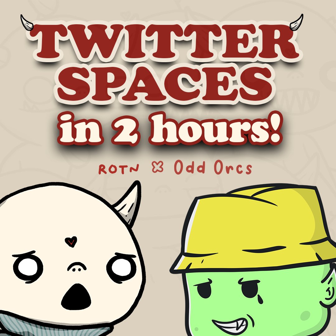 Join us for a Joint Twitter Spaces with <a href="/oddorcs/">Odd Orcs</a> to open some Mystery Trunks live! 🥳

We will also be airdropping a Mystery Trunk to one lucky listener 😈 Set your reminder below 👇

x.com/i/spaces/1jMJg…