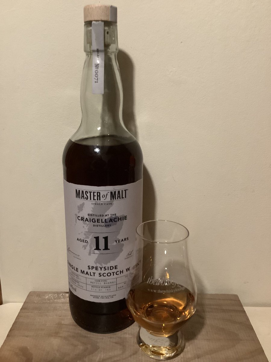 One Woman’s World of Whisky (@1_womans_whisky) on Twitter photo No work for me tomorrow so opening the <a href="/MasterOfMalt/">Master of Malt</a> Craigellachie 11 Year Old 2011 Single Cask. 65.4%ABV. Right up my alley with lovely sweet flavours. A few drops of water brings out more spice notes. This bottle won’t last long!
#ThirstyThursday #whisky #dramfan No work for me tomorrow so opening the <a href="/MasterOfMalt/">Master of Malt</a> Craigellachie 11 Year Old 2011 Single Cask. 65.4%ABV. Right up my alley with lovely sweet flavours. A few drops of water brings out more spice notes. This bottle won’t last long!
#ThirstyThursday #whisky #dramfan