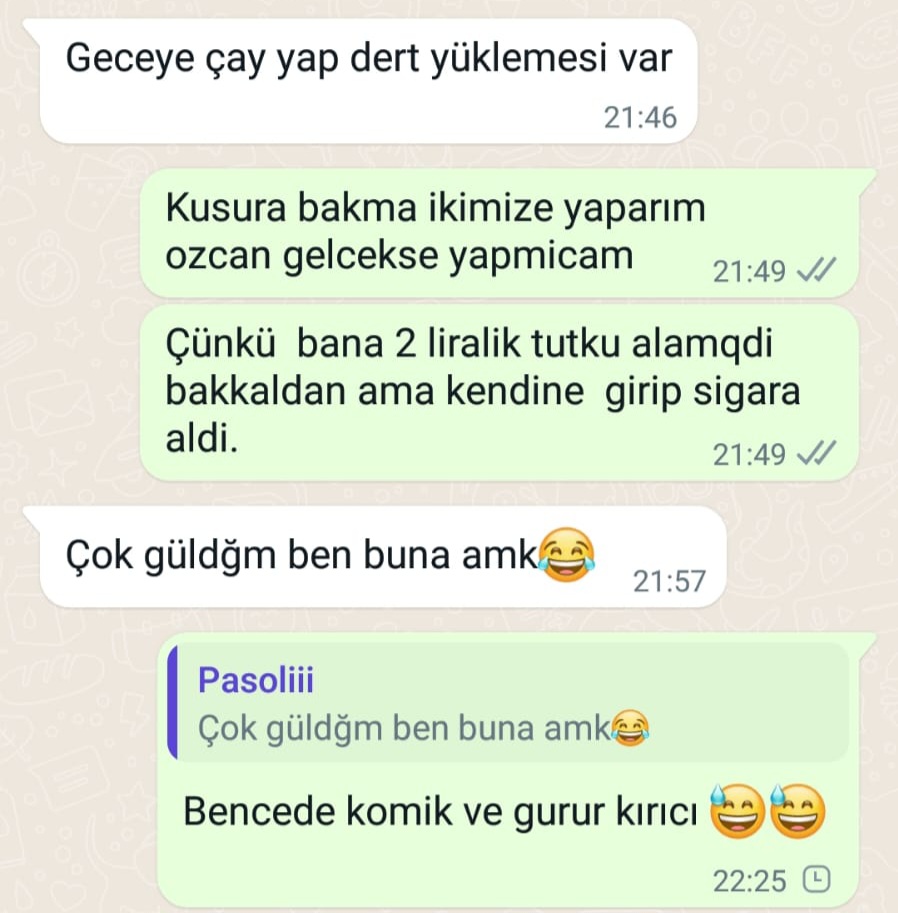 Bi tutku almadık diye dışlanırmı insan 😊