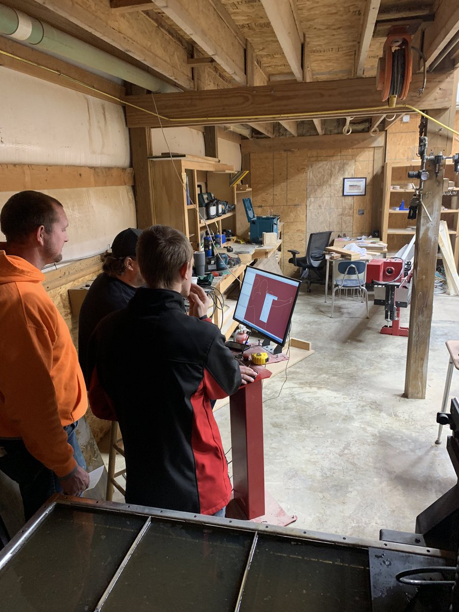 MrMeyersTBHS's tweet image. The Industrial Tech. Dept is finishing the semester strong with several student projects ranging from wiring the tech house, organizing new tools for next semester, finishing projects on the plasma table and wood tech ornaments.