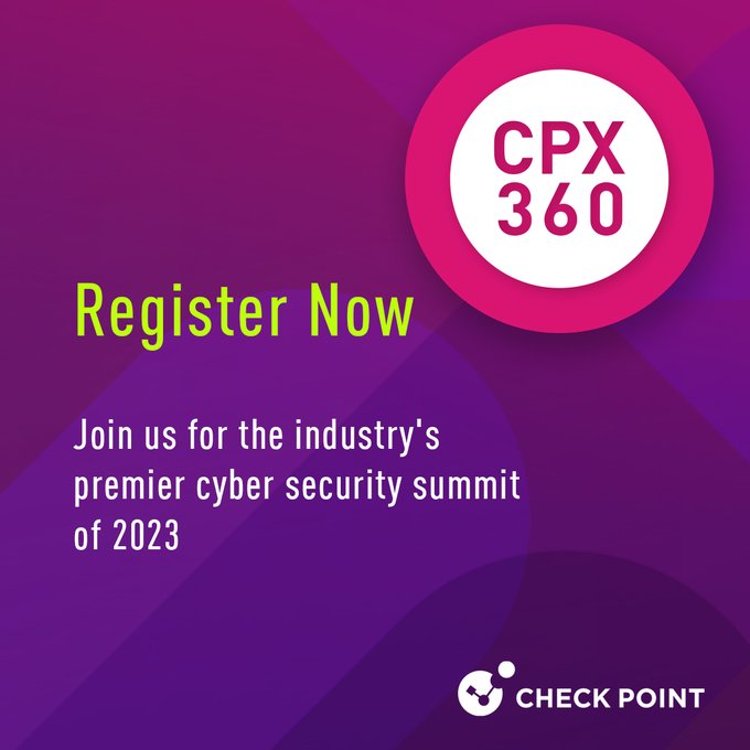 peteraCMO's tweet image. Join us at #CPX360, the premier #cybersecurity event of 2023. Experience keynotes and in-depth sessions from industry visionaries and global #cyber experts. Save your seat bit.ly/3j6qtOJ