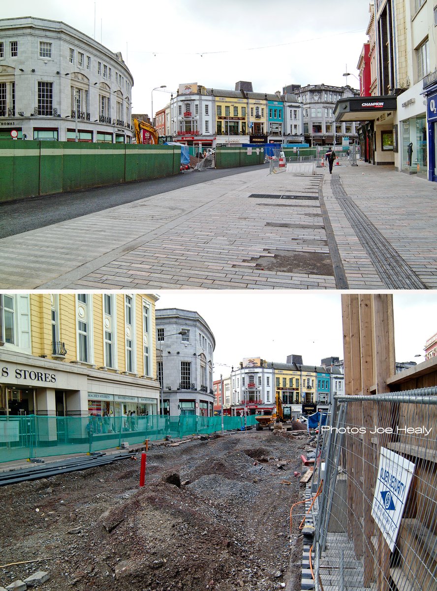 JTPHealy's tweet photo. Cork's main thoroughfare seen in a different light while undergoing a major revamp. This picture was taken in June 2003, the entire regeneration project was officially unveiled in September 2004.
#Cork #Ireland #patrickstreet https://t.co/4z1sTECGkT