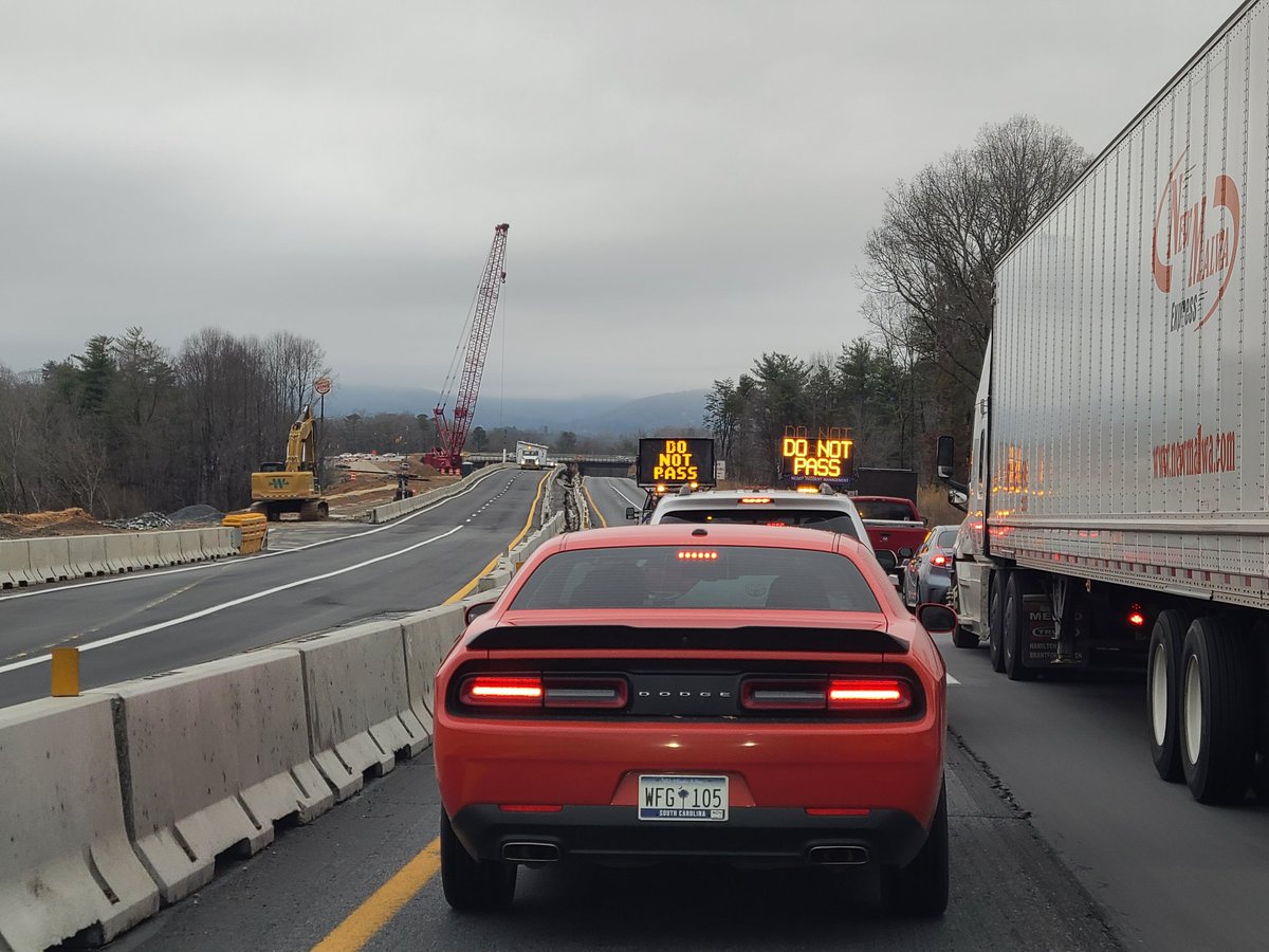 TheBestWong's tweet photo. Whyyyyy are these guys blocking traffic on highway 26?? #Asheville https://t.co/e7kcU617od