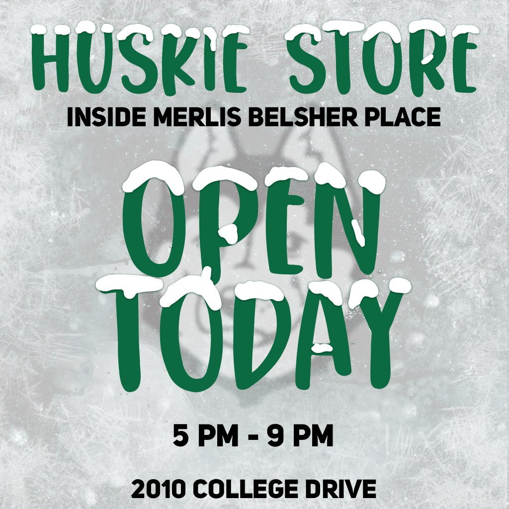 HuskieAthletics's tweet photo. Need to do some last minute holiday shopping? 👀 

Give the Huskie fans in your life something to show their spirit all year long | Open today and tomorrow 5PM-9PM and this weekend 10AM-5PM both days

#PowerOfThePack https://t.co/0rhOmzJExe
