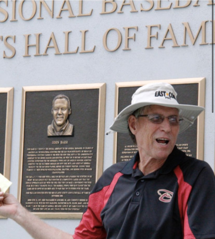 Shout out to the great Luke Wrenn, who is in the Professional Baseball Scouts Hall of Fame. Signed me twice - once with Seattle and once with Boston. Not only a great scout but an even better friend, Christian and family man. You are that best Luke!