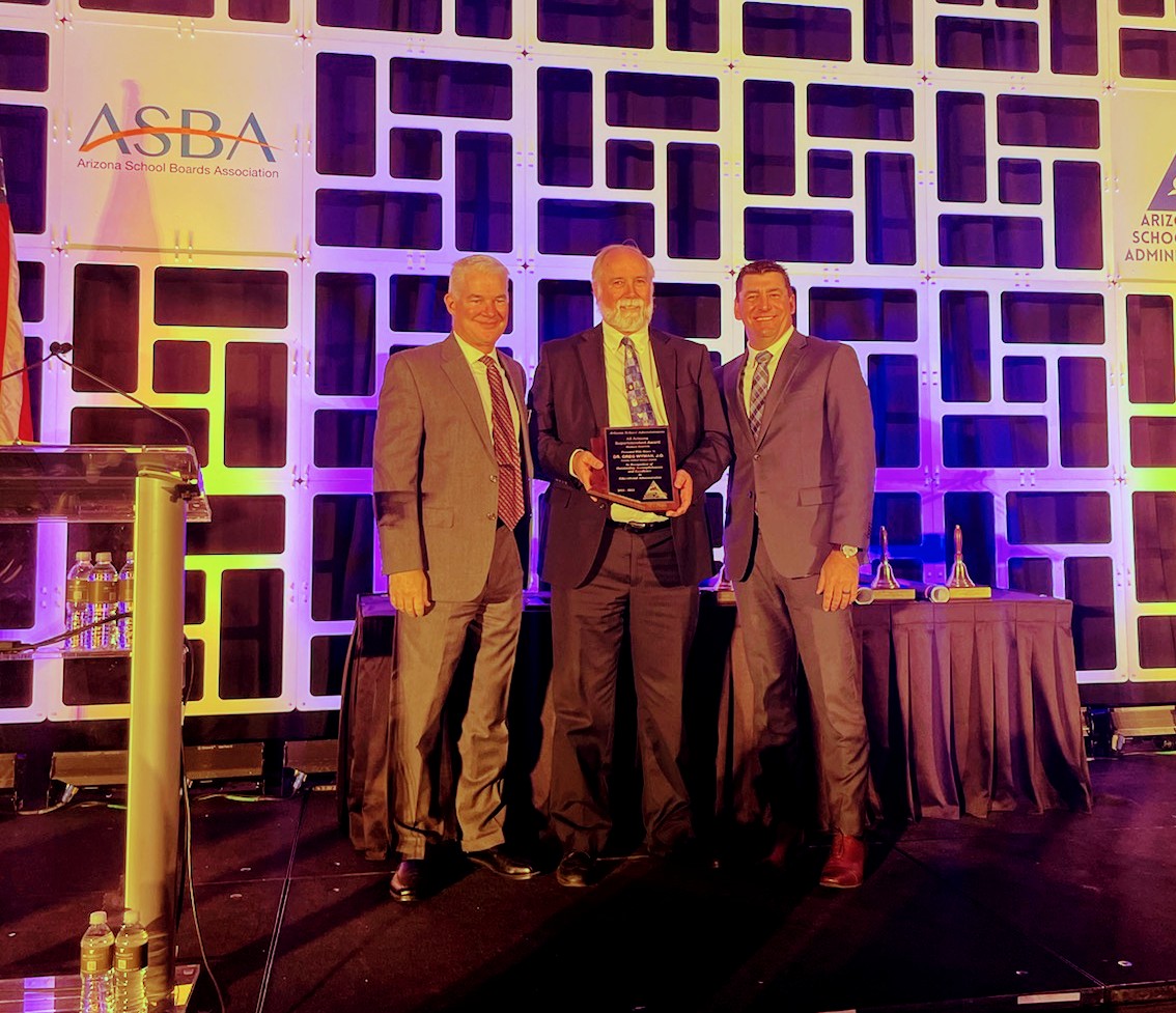 wyman_greg's tweet photo. Honored and humbled to receive the ASA All Arizona Superintendent of the Year for mid-size districts.  Thank you to the @jocombsusd leadership team and staff for your nomination.  Proud to be part of the team. https://t.co/4RCQnyOPHq