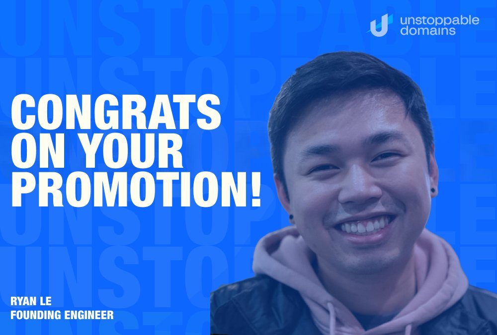 As one of Unstoppable Domains’ founding engineers, Ryan can always be trusted to deliver results on projects such as the Twitter match giveaway and much more 🔥