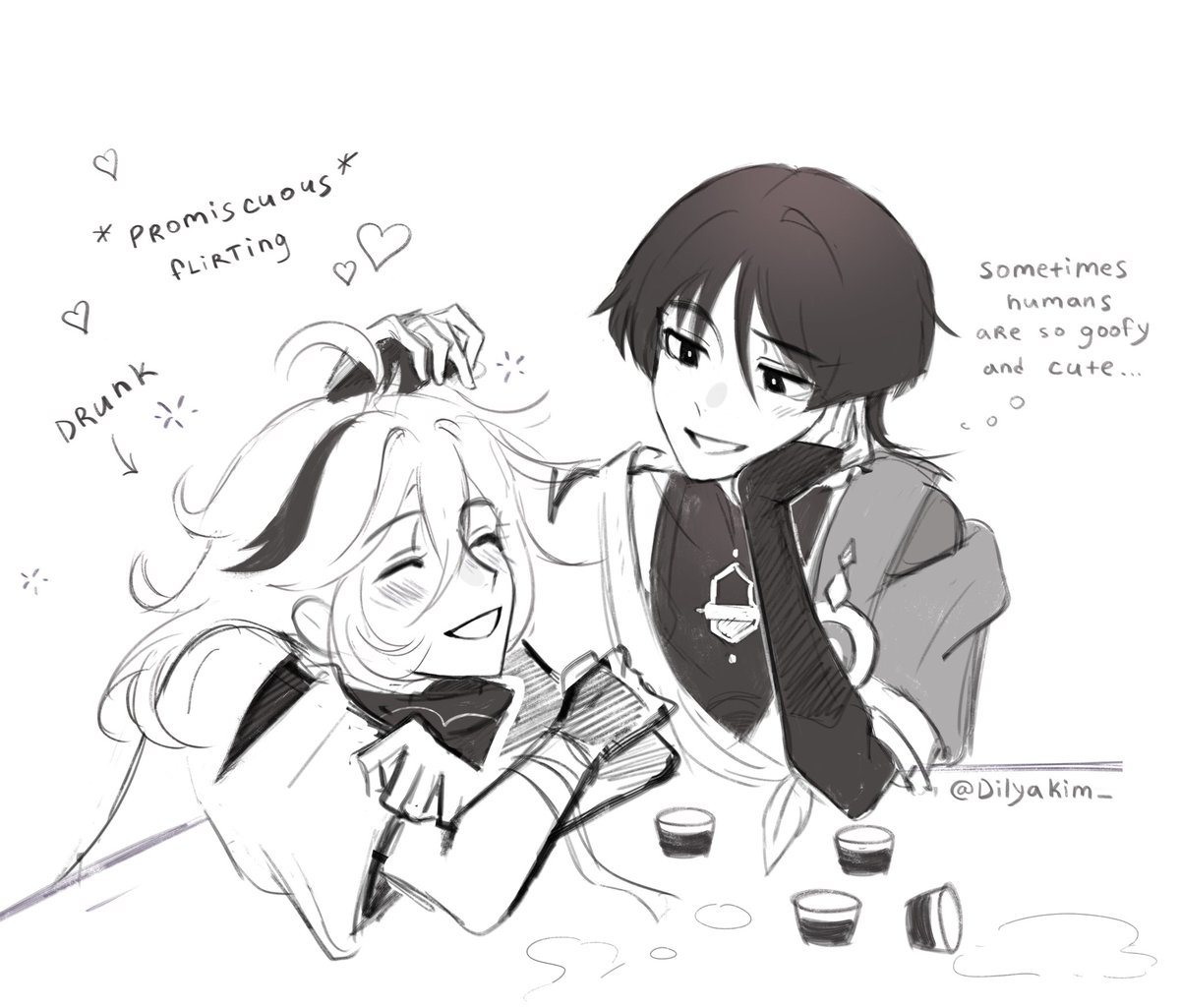 Dilyakum_'s tweet photo. I miss the drunken Kazuha 🥴 #scarakazu #kazuscara https://t.co/II0fF4rq3D