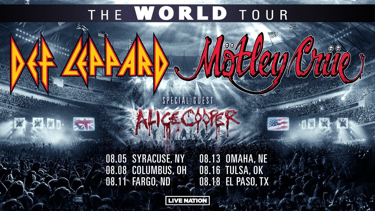 T_Town_Cubbies's tweet photo. The champ wins again! This time tickets for @DefLeppard and @MotleyCrue and @alicecooper at my alma mater @utulsa. This time courtesy of my friends @975KMOD #winning #RadioChamp https://t.co/pOuWTir0vb