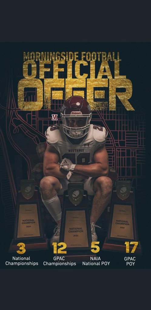 Thankful to receive an offer from <a href="/MsideFootball/">Morningside University Football</a> <a href="/Coach_TJames/">Travante’ James</a>
