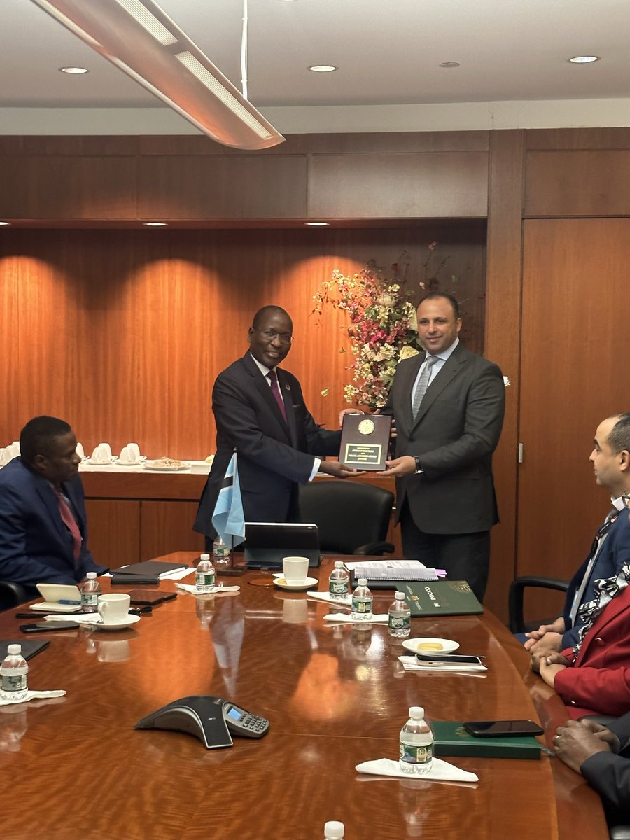 Pleased to welcome African Military and Police Advisors to the Botswana Mission and deliver brief remarks on the occasion of their monthly meeting.