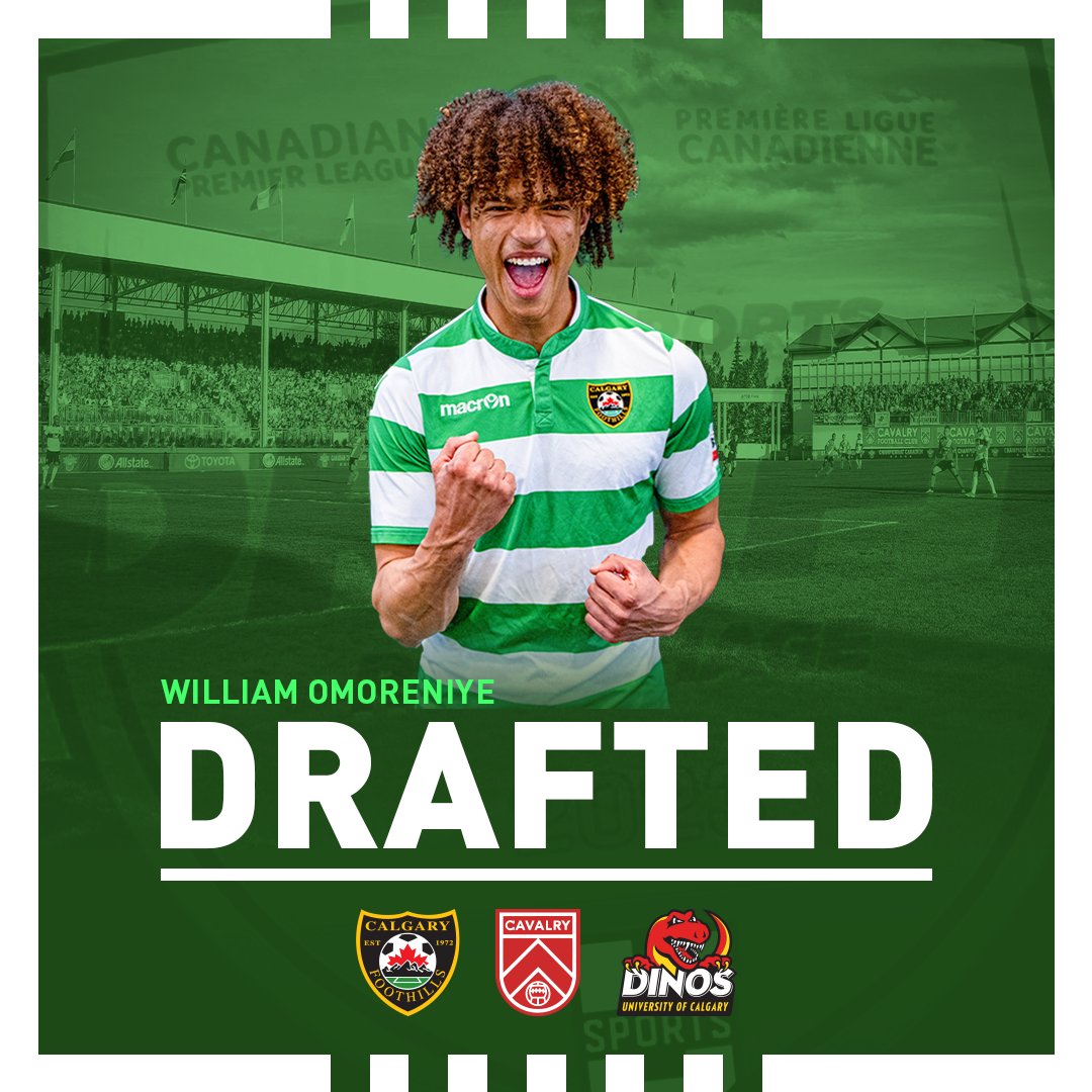 FoothillsSoccer's tweet photo. @USPORTSca Congratulations to William Omoreniye, who has been selected by @CPLCavalryFC in the CPL @USPORTS Draft! This is a huge accomplishment and we are so proud of you and can't wait to see what you continue to achieve in your professional career! #WhosNext #FoothillsPathway https://t.co/qxBwspnymN