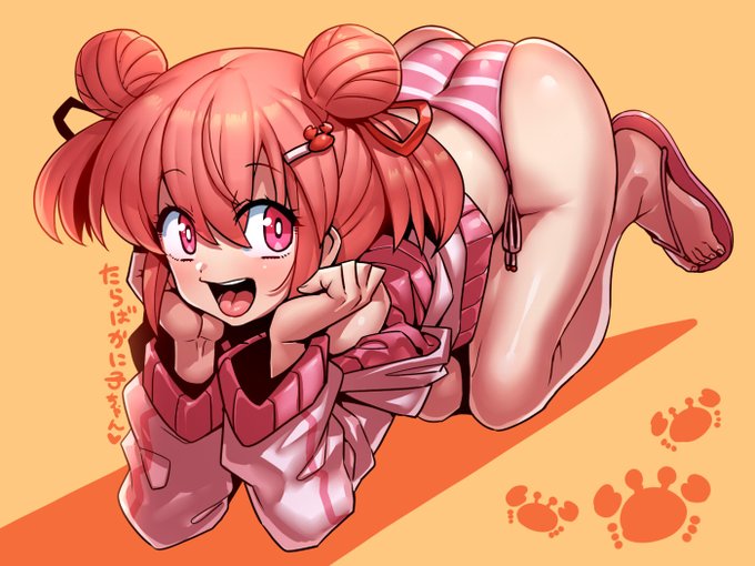 かに子ちゃん かわいみ～♪
#かにこあーと 