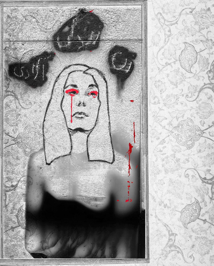 My latest works based on a graffiti of an unknown artist on the wall of Univesity of Tehran, faculty of fine arts...
It says on the top : woman, life, liberty

#NFT #tezos #CleanNFT