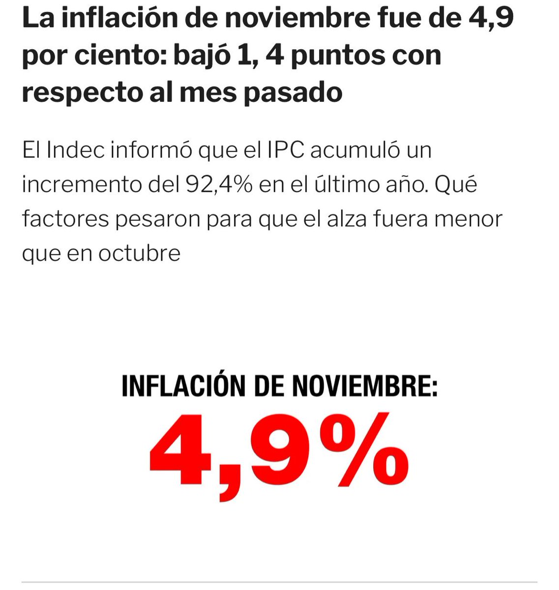 joselpallares's tweet photo. Esperando que la prensa que se autopercibe no vulgar publique con el mismo énfasis que lo hace cuando la inercia es hacia arriba.
#Argentina 🇦🇷 https://t.co/Mdobhfs9j3