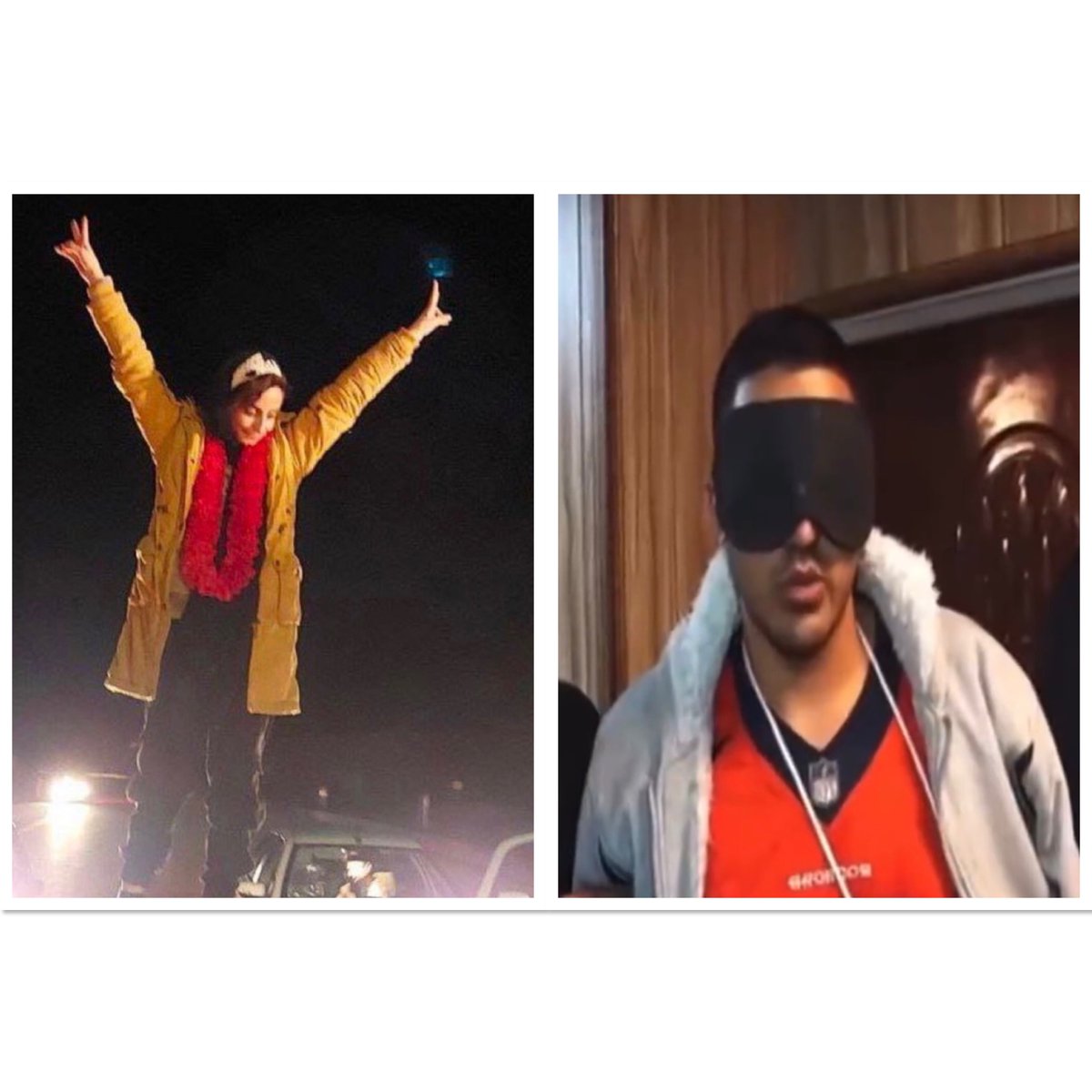 Sima_Sabet's tweet photo. این دو تصویر بزرگترین نمادهای «امید» در این انقلاب‌اند…. این انقلاب با امید زنده است… با امید، پیروز است

#مجیدرضا_رهنورد 
#سونیا_شریفی https://t.co/pT7LxOXbJv