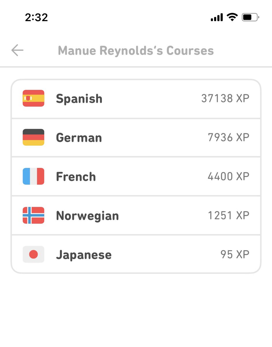 PrettyKiku's tweet photo. @duolingo I lost all of my progress. For example I was on unit 56 in Spanish, back on Unit 8. You can see from my XP that it can’t be… https://t.co/1hhG7jteGJ