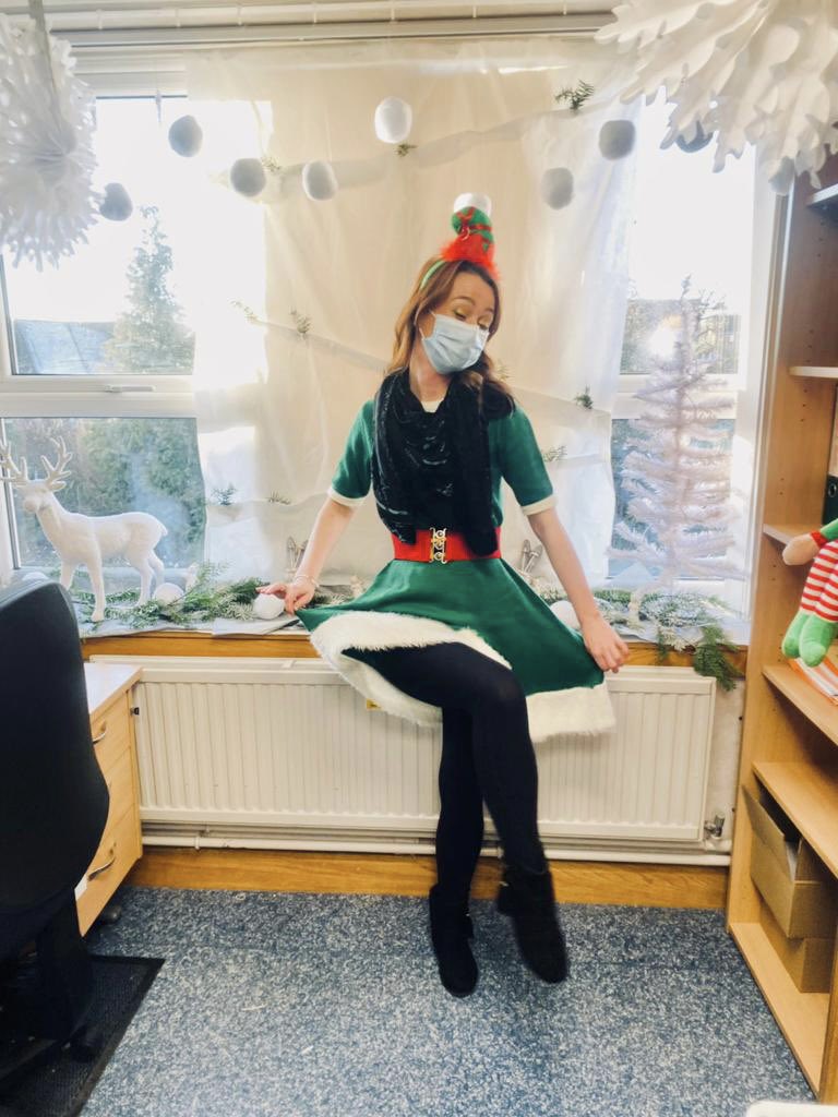 NuffHealthShrew's tweet photo. Elf day for @alzheimerssoc today raising over £270 with bake sales, a silent auction and festive games. A fun festive day for a very worthy cause 💚

#nuffieldhealth #shropshirebusiness #elfday #fundraising https://t.co/P8TBJWfvUX
