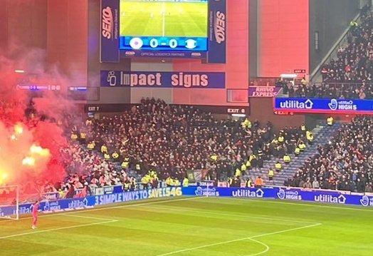 scotsawaydays's tweet photo. Hibernian fans at Ibrox tonight

@HibernianFC https://t.co/Wnp6kwVY6G