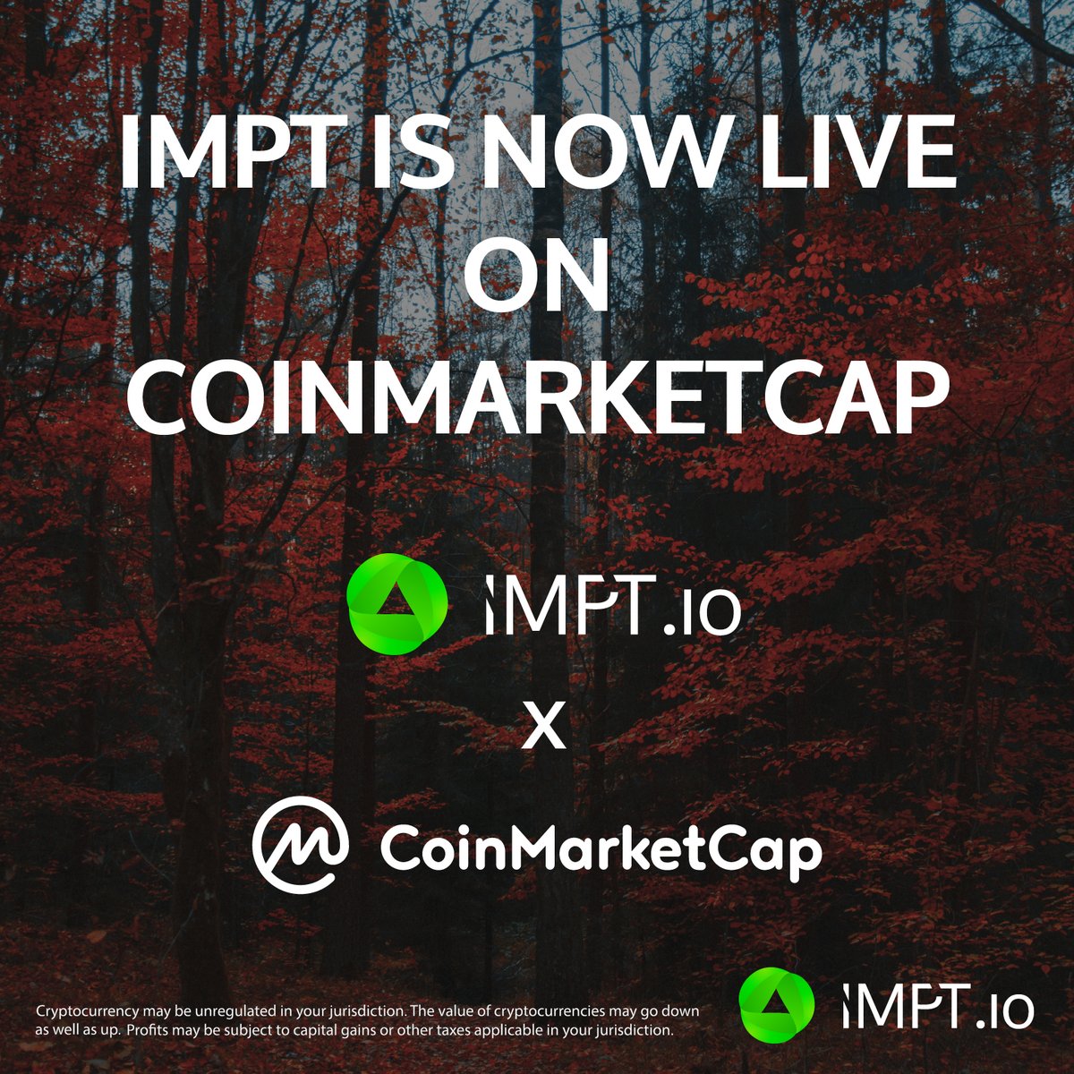 IMPT.io (@impt_token) on Twitter photo 🚨 IMPORTANT ANNOUNCEMENT 🚨
We're happy to announce that $IMPT is now live on <a href="/CoinMarketCap/">CoinMarketCap</a> 🥳
Make sure you add $IMPT to your watchlist! ⬇️ coinmarketcap.com/currencies/imp… 🚨 IMPORTANT ANNOUNCEMENT 🚨
We're happy to announce that $IMPT is now live on <a href="/CoinMarketCap/">CoinMarketCap</a> 🥳
Make sure you add $IMPT to your watchlist! ⬇️ coinmarketcap.com/currencies/imp…