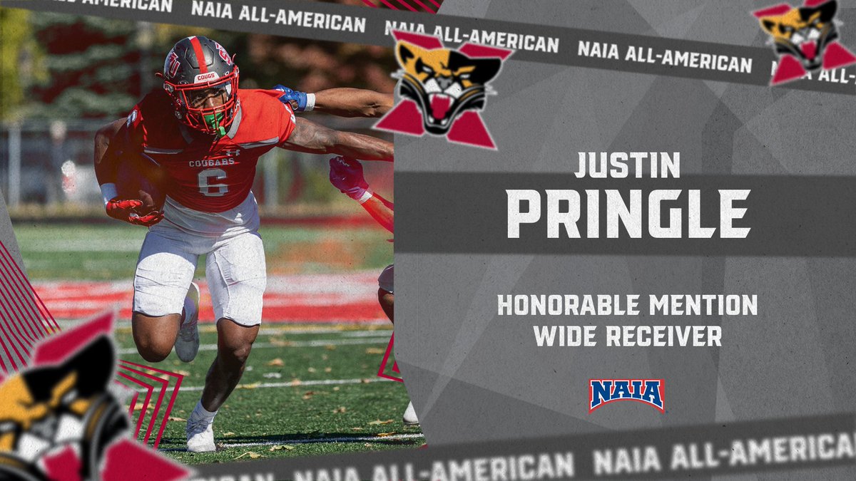 Congrats to Justin Pringle from <a href="/SXUFootball/">SXU Football</a> on being named an NAIA All-American Honorable Mention! #GoCougs🐾🏈 #WeAreSXU