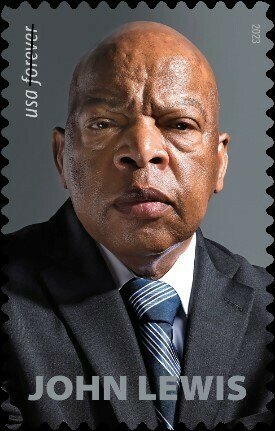 I am very pleased to see <a href="/USPS/">U.S. Postal Service</a> announcement honoring the life of my dear friend, the great John Lewis, on a 2023 USA forever stamp.  

May we always draw inspiration from the "good trouble" which defined his legacy.