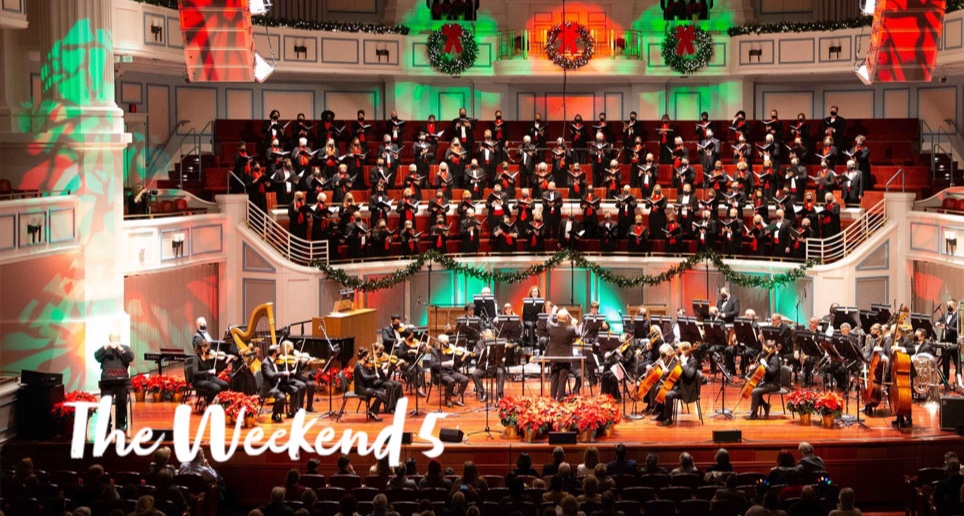 Enjoy a festive weekend with The Weekend 5!
1. Festival of Carols
2. Merry Movie Nights
3. Reba McEntire at Gainsbridge 
4. Santa Hustle Indy
5. The Halluci Nation
bit.ly/3TsqvwN