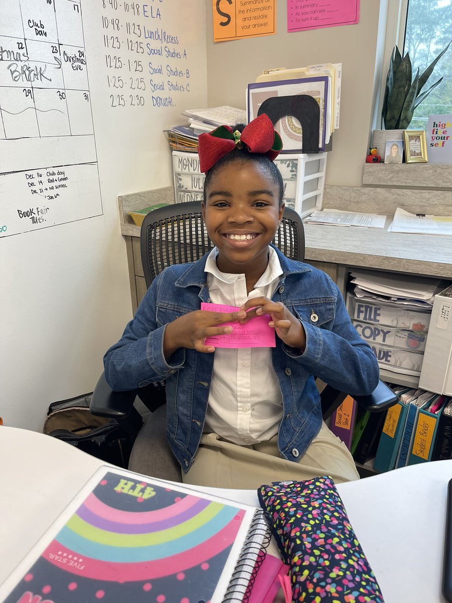 When you earn over 25 AR points, you get to sit at Ms. B’s desk! 💜💛