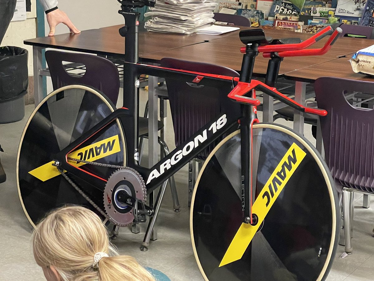 Racing bikes are hollow and made of carbon fibre. The tires are full of air but the tire is sealed to the rim. <a href="/carson/">Carson McComas</a>.mattern #cycling #champion