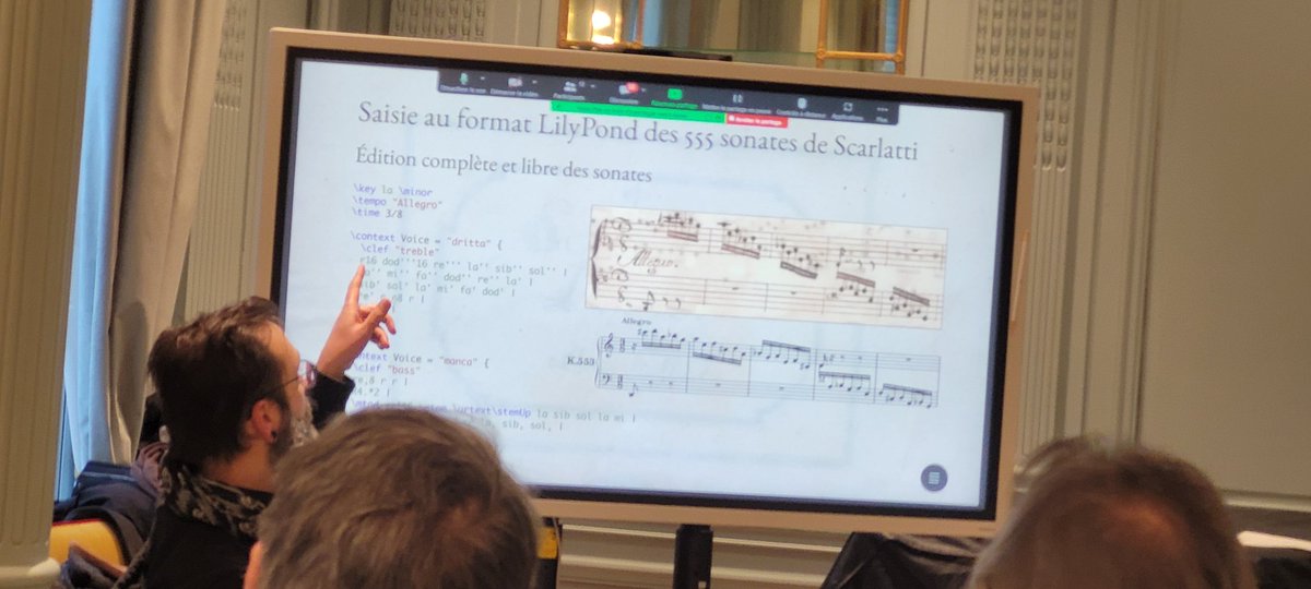 AJoffres's tweet photo. Table-ronde #MEI, logiciels et formats ouverts d'encodage musical. Généricité, préservation, condition de développement de standards.. autant de questions passionnantes soulevées. @Huma_Num #MUSICA2 @biblissima @IReMus3 @CESR_Tours @rism @LilypondUSA https://t.co/vD1E4BXpkx