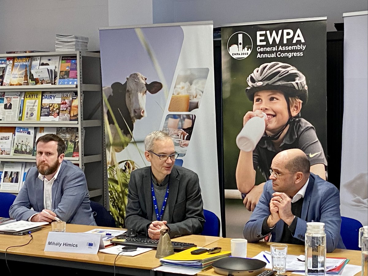 EDA_Dairy's tweet photo. On the occasion of today's launch of our #EWPA Whey Protein Paper Outlook 2030, we had the opportunity to discuss our reflections with Dr Mihály Himics of @EUAgri and look into the insights of the recently published EU #AgriOutlook report. https://t.co/TMAOujMtMT