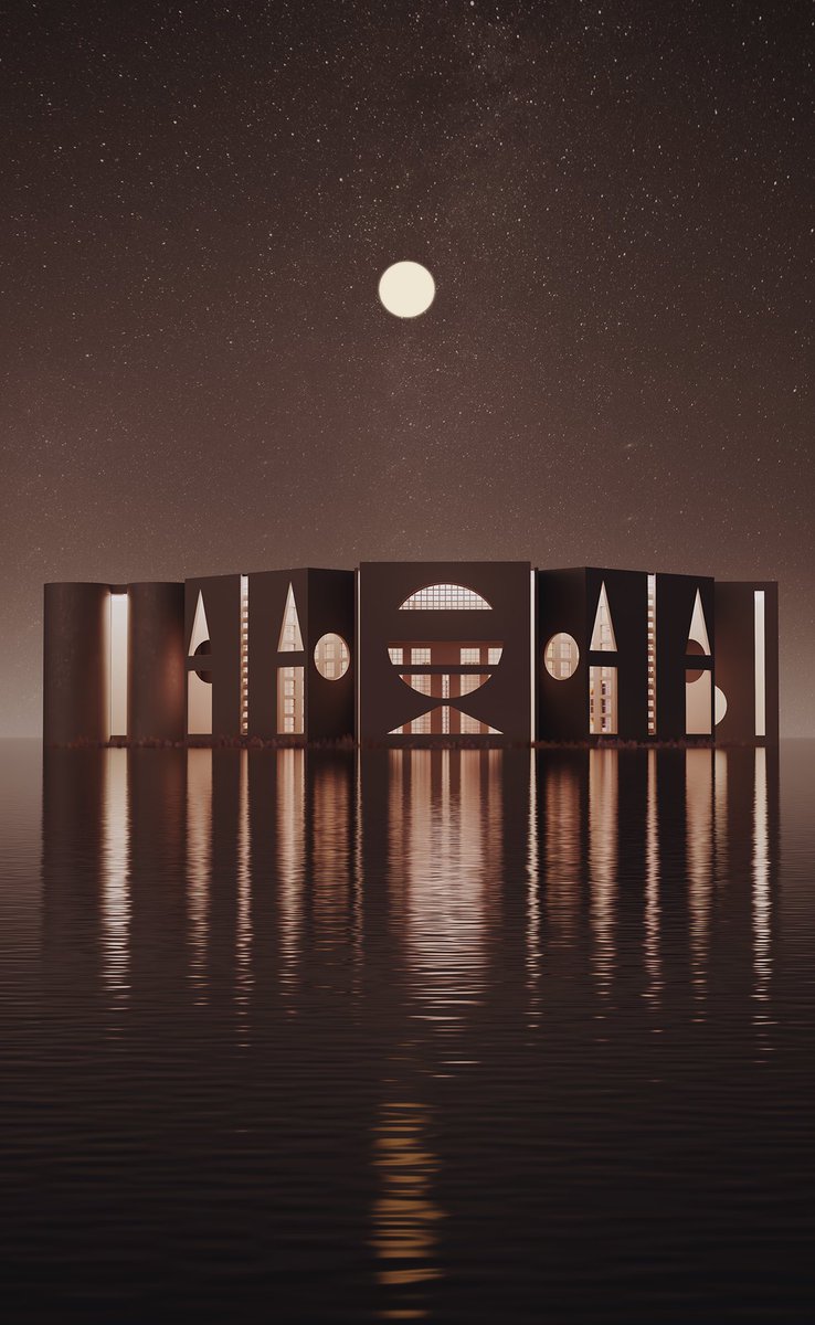 The Bangladesh National Assembly is a work of Louis I. Kahn built in Dakha, Bangladesh in 1982. The main feature of the building is its monumental character, I always wanted to represent it in my style and here it is…