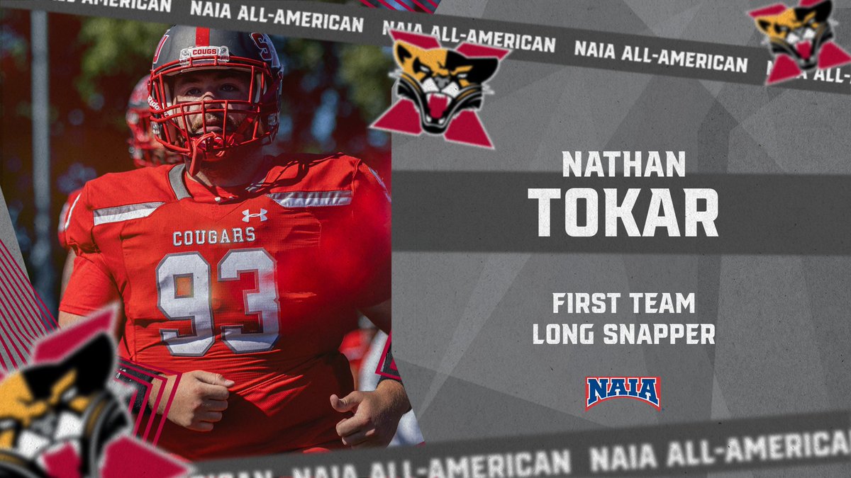 Congrats to Nathan Tokar from <a href="/SXUFootball/">SXU Football</a> on being named AFCA NAIA All-American First Team! #GoCougs🐾🏈 #WeAreSXU