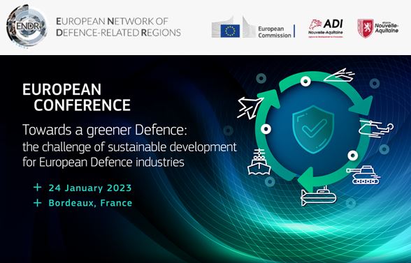 Alpha_RLH's tweet image. 🇪🇺 Conférence européenne &quot;Towards a greener #Defence&quot;
📆 24.01.2023
📍 #Bordeaux

➡️ Le défi du développement durable pour les industries de défense européennes.
👉bit.ly/3j4kji0

Organisé par @EU_Commission @NvelleAquitaine @ADI_N_A @defis_eu #ENDR 
#Europe #GreenDeal