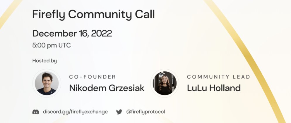 BluefinRU's tweet photo. Уже завтра состоится следующий Community Call с участием @n1kod3m &amp; @luci_holland 🔥

🗓️ 16 Декабря | 17:00 UTC

Созвон будет проходить в Discord канале @fireflyprotocol 👀 Присоединяйтесь! 

https://t.co/pjJ0eOOVw3 https://t.co/CWMnnpBqPo