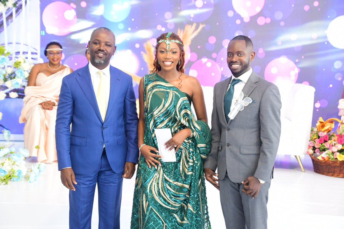 Together with my sister Hon. Juliet Bashiisha, Woman MP for Mitooma District, we gave away our little sister Sandra Najuna Bashiisha to Mr. Bernard Bahaya in Kampala today. 
Pleased to be witnessing more young people embracing the true virtues of the institution of family.