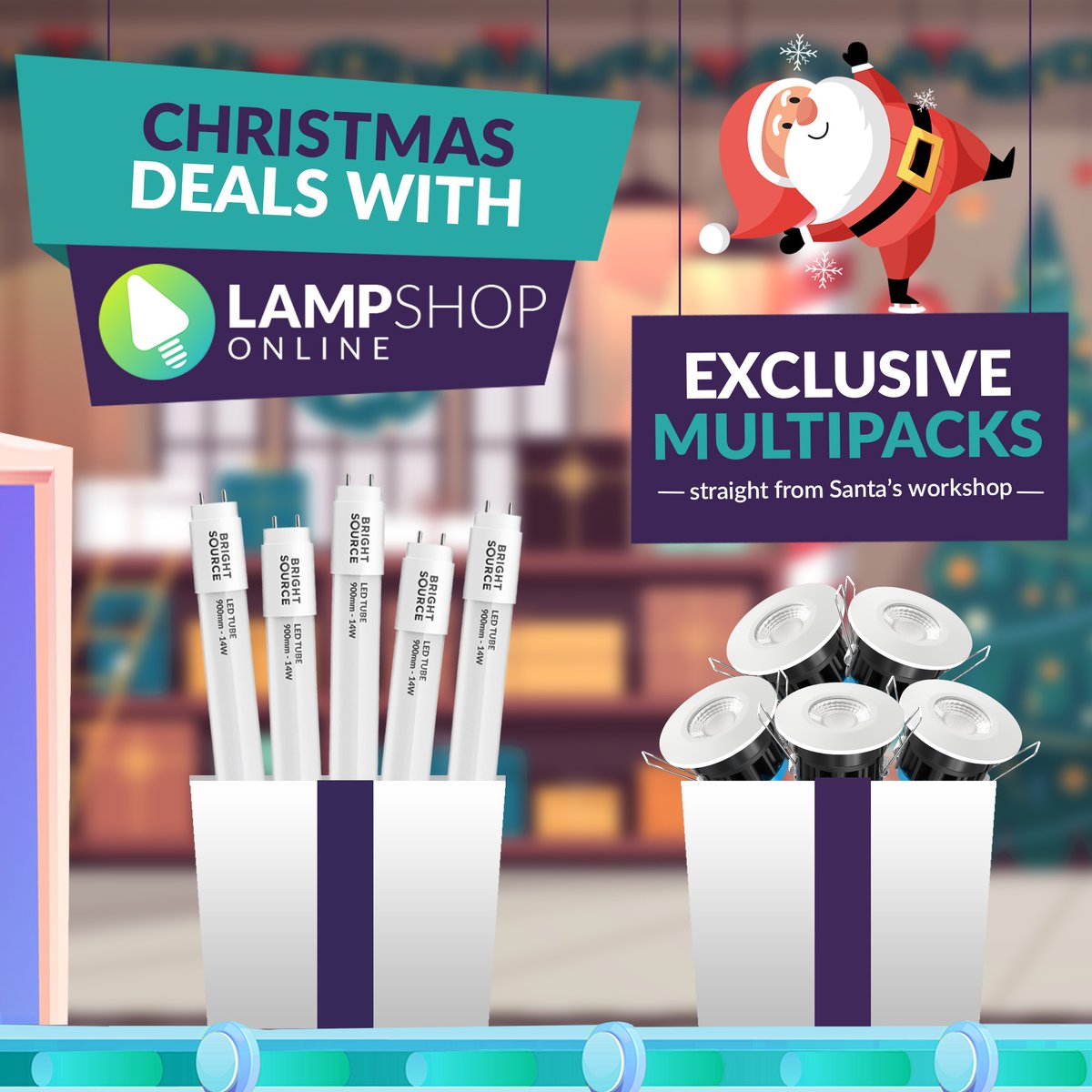 LampShopOnline's tweet photo. Even more great multipack deals have been added on for the Christmas season! View here: https://t.co/2UerXWYbJp
Merry Christmas from the Lampshoponline team!
#deals #offers #lighting #lights #ledtubes #officelighting #bulbs #floodlights #downlight #led #sustainability https://t.co/23e8u7jRiQ