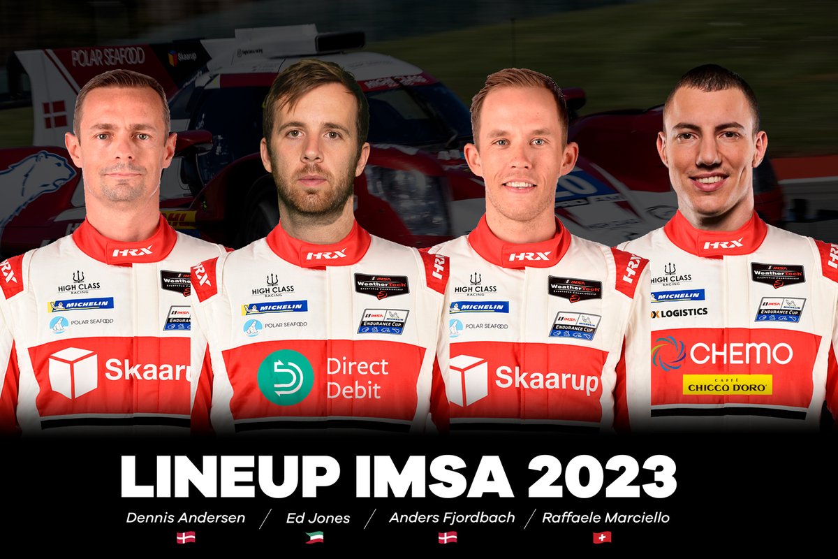 🇬🇧 @HighClassRacing confirm full @IMSA LMP2 season. @Team_RMarciello will be the 4th driver at Daytona. ▶️ bit.ly/3uRCZEb