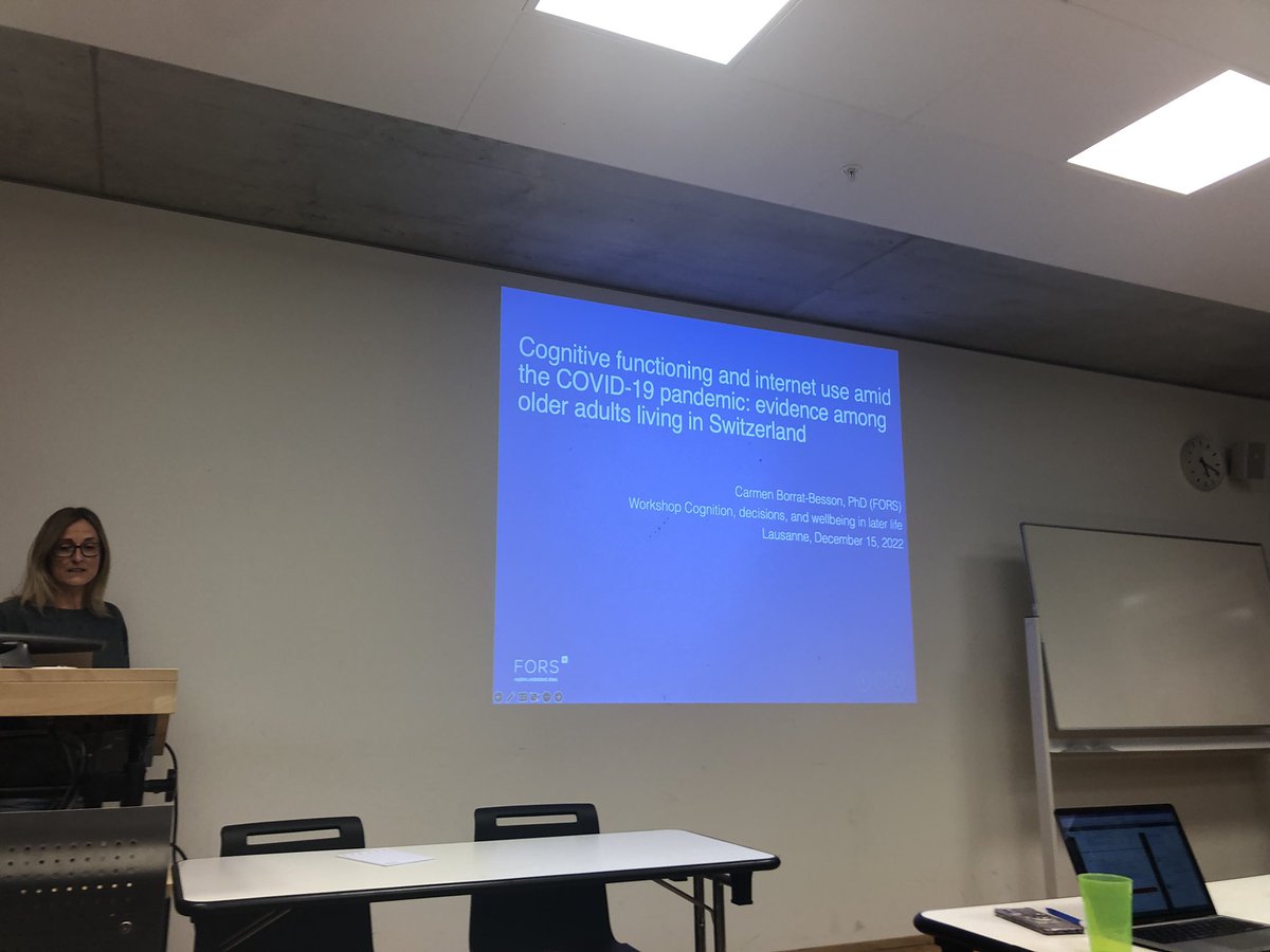 Dr Dorina Cadar (@dorinacadar) on Twitter photo Great talk on cognitive function and internet use during #COvid19 pandemic impaired cognition proved to be a clear barrier #Cognition, decisions and in later life workshop organised by <a href="/Centre_LIVES/">LIVES Centre</a> <a href="/FORSresearch/">FORS</a> @SHARE🗓️December 15-16, 2022 🚩<a href="/unil/">Université de Lausanne</a> with <a href="/MaudWieczorek/">Maud Wieczorek</a> Great talk on cognitive function and internet use during #COvid19 pandemic impaired cognition proved to be a clear barrier #Cognition, decisions and in later life workshop organised by <a href="/Centre_LIVES/">LIVES Centre</a> <a href="/FORSresearch/">FORS</a> @SHARE🗓️December 15-16, 2022 🚩<a href="/unil/">Université de Lausanne</a> with <a href="/MaudWieczorek/">Maud Wieczorek</a>