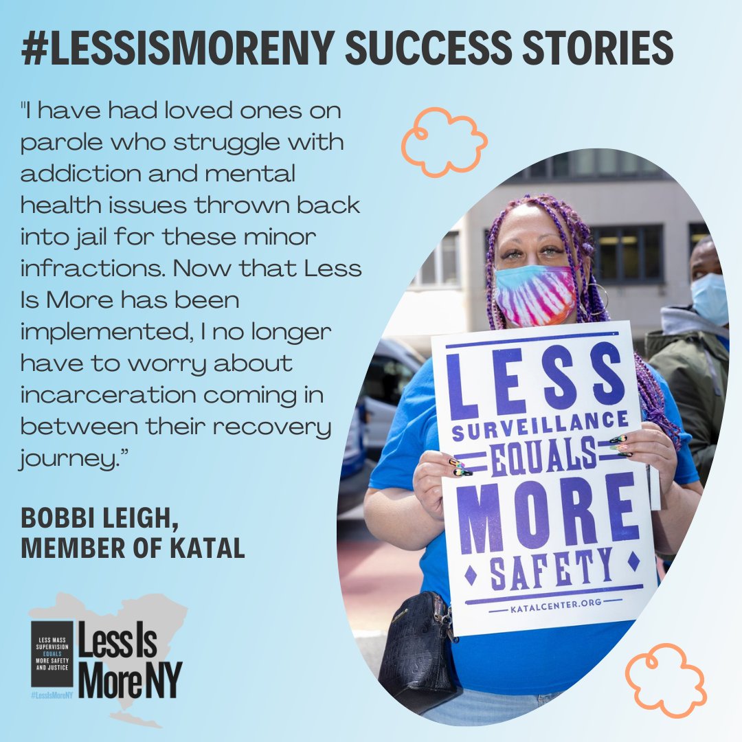 Yesterday, we issued a new report on the impact of #LessIsMoreNY. Our member Bobbi is featured in the report discussing how Less Is More prevents her loved ones from being automatically incarcerated for minor infractions. @UnchainedNOW

See report here: lessismoreny.org/coalition-issu…