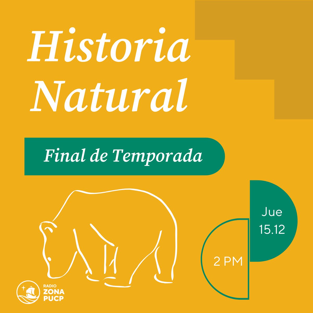 zonapucp's tweet photo. 🐻 Acompáñanos hoy en Historia Natural para hacer un balance y recuento de los temas de los que hemos hablado durante la temporada.

🎧Puedes escuchar en vivo en FB y Youtube, o si te perdiste algún episodio en Spotify. https://t.co/mamfTl8uDo