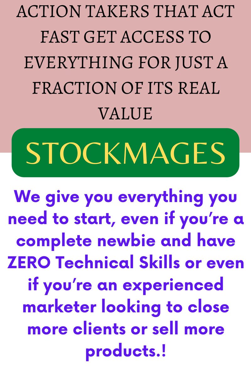 BrandBosses's tweet photo. Create Unlimited and Unique Content With StockMages in Just 3 Simple Steps
1) Pick the perfect cut out image
2) Pick the perfect background
3) Blend them together
Click Here And Get Instant Access: https://t.co/0msdLFH93Z
#StockMages  #Business #photography https://t.co/8M8hgS4Xlx